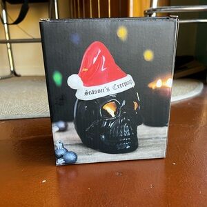 Spooky Skull Holiday Tea Light Holder